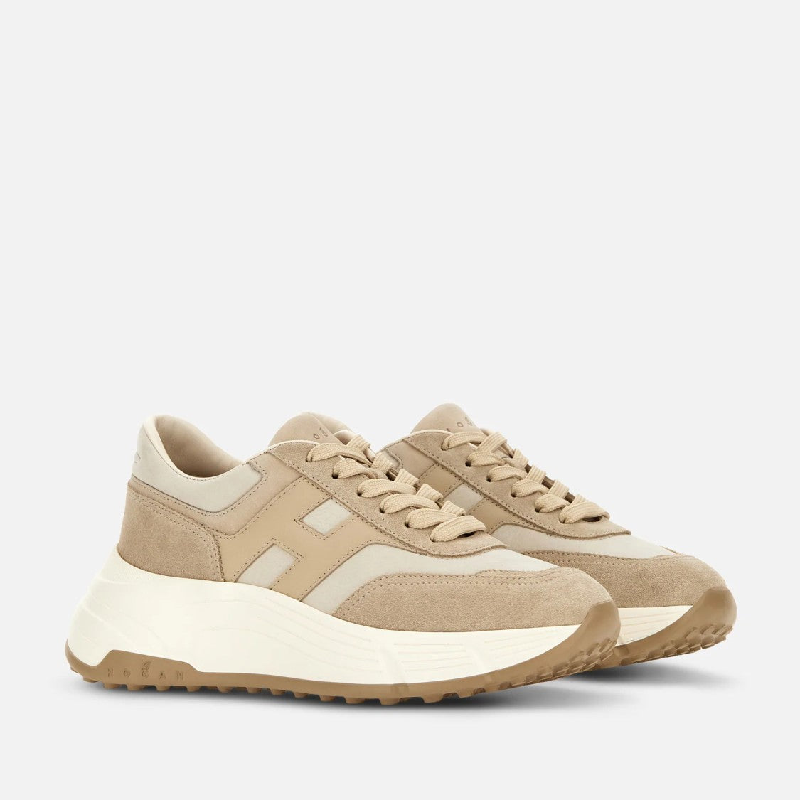 Hogan Classic Lace-Up Sneakers With Sole