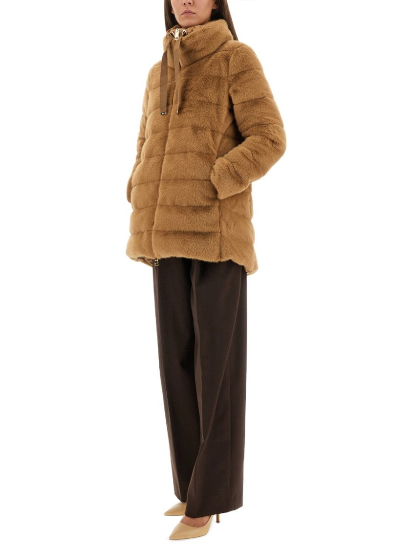 Herno Plush Eco Fur Down Jacket