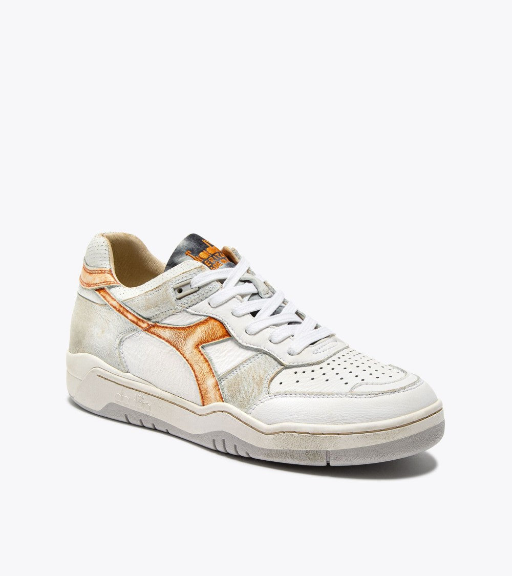 Diadora B.560 Sneakers With Leather And Distinctive Wax Treatment