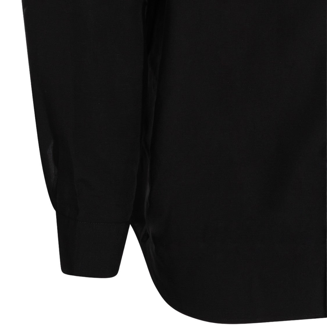 Lardini Sophisticated Black Shirt With Structured Collar And Button-Down Front
