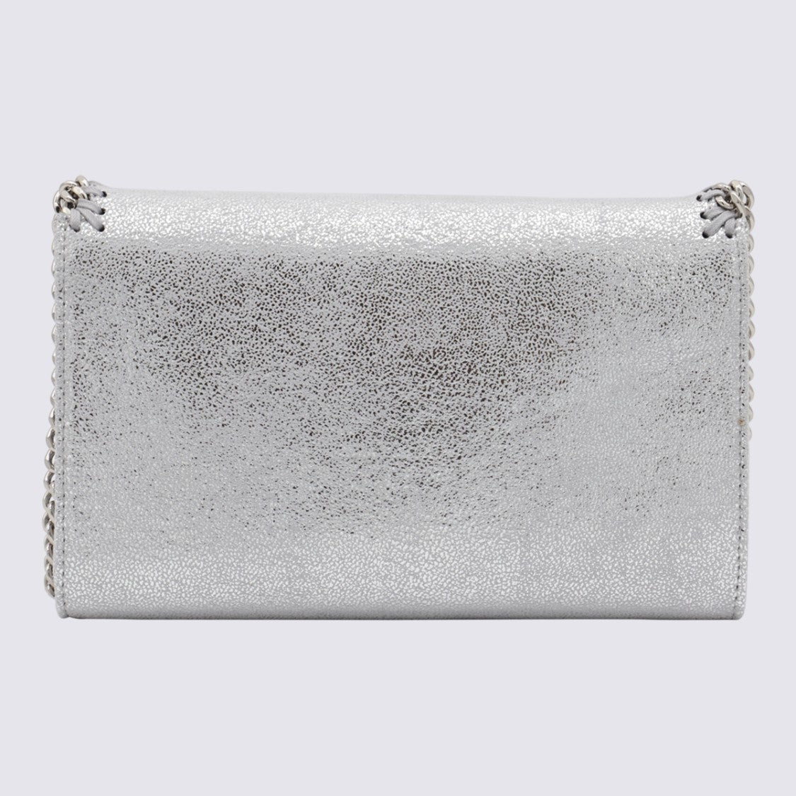 Stella Mccartney Silver Faux Leather Falabella Mini Crossbody Bag