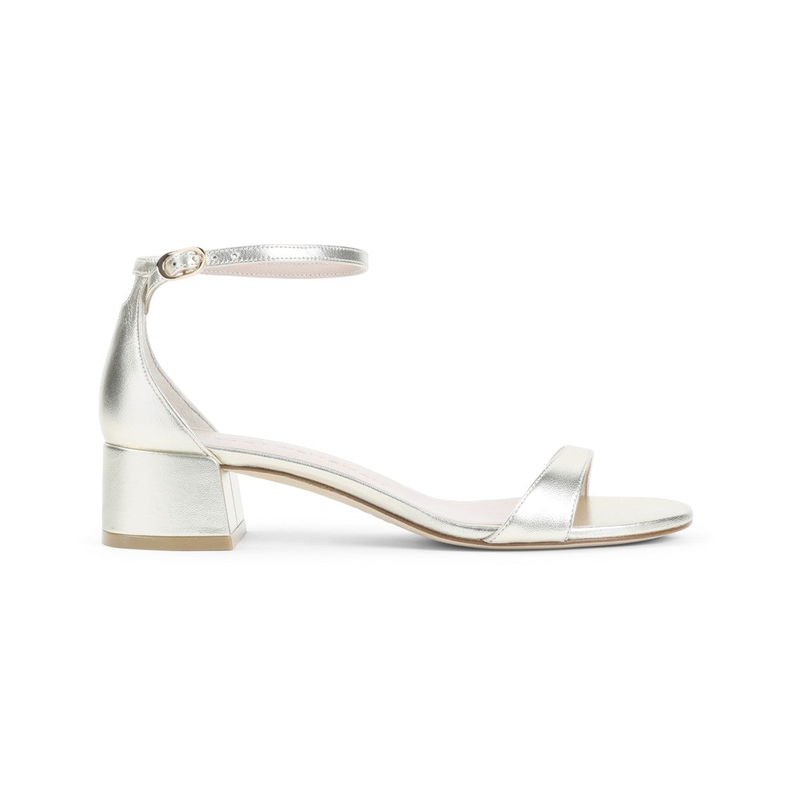 Stuart Weitzman Metallic Goat Leather Sandals