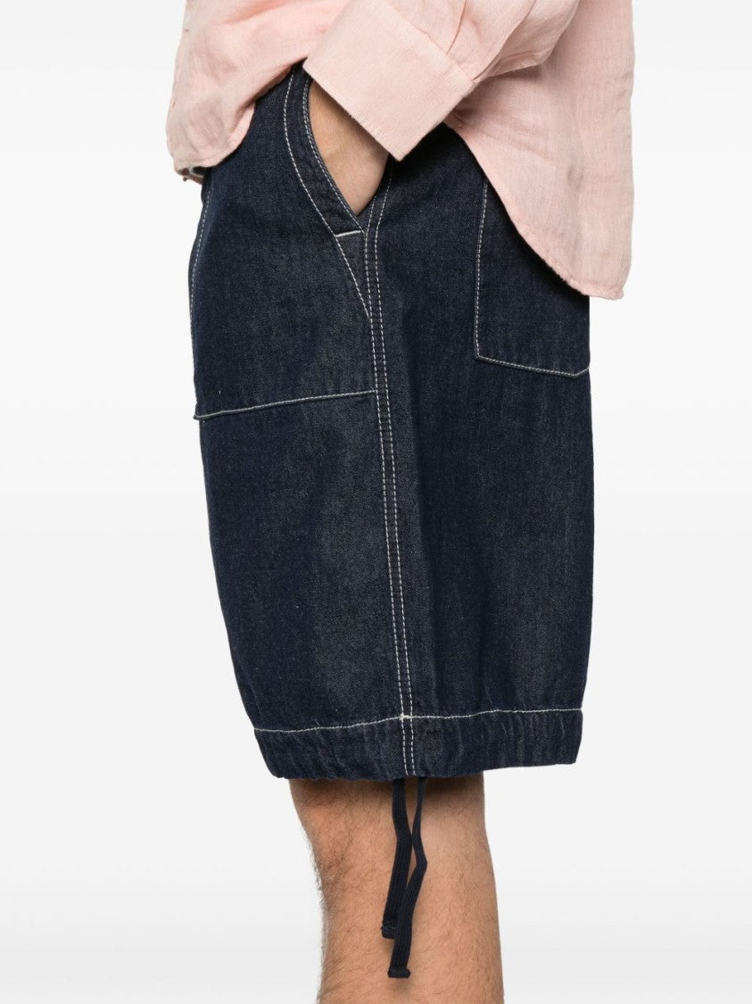 C.P. Company Dark Blue Denim Shorts