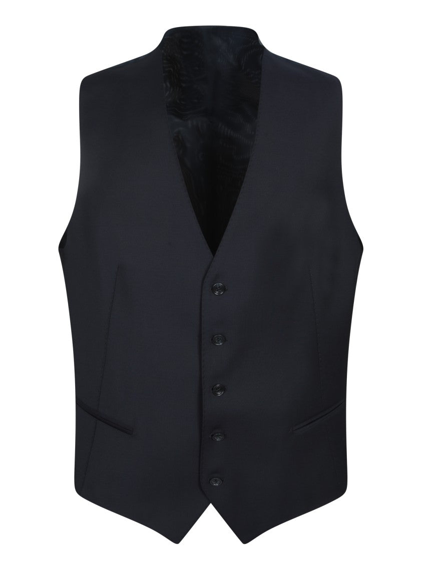 Tagliatore Three-Piece Suit In High-Quality Blue Fabric