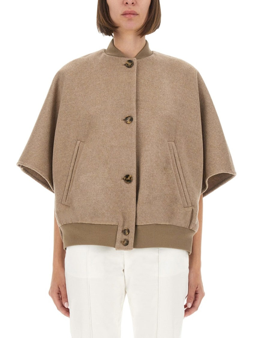Max Mara Leticia Boxy Cropped Cashmere Coat
