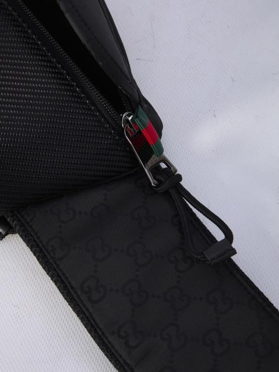 Gucci Textured Nylon Gg Belt Bag