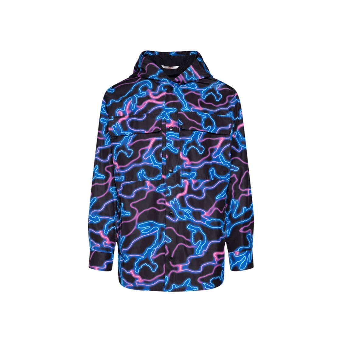 Valentino Printed Hooded Jacket