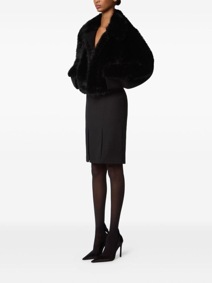 Nina Ricci Black Concealed Fastening Side Pocket Jacket