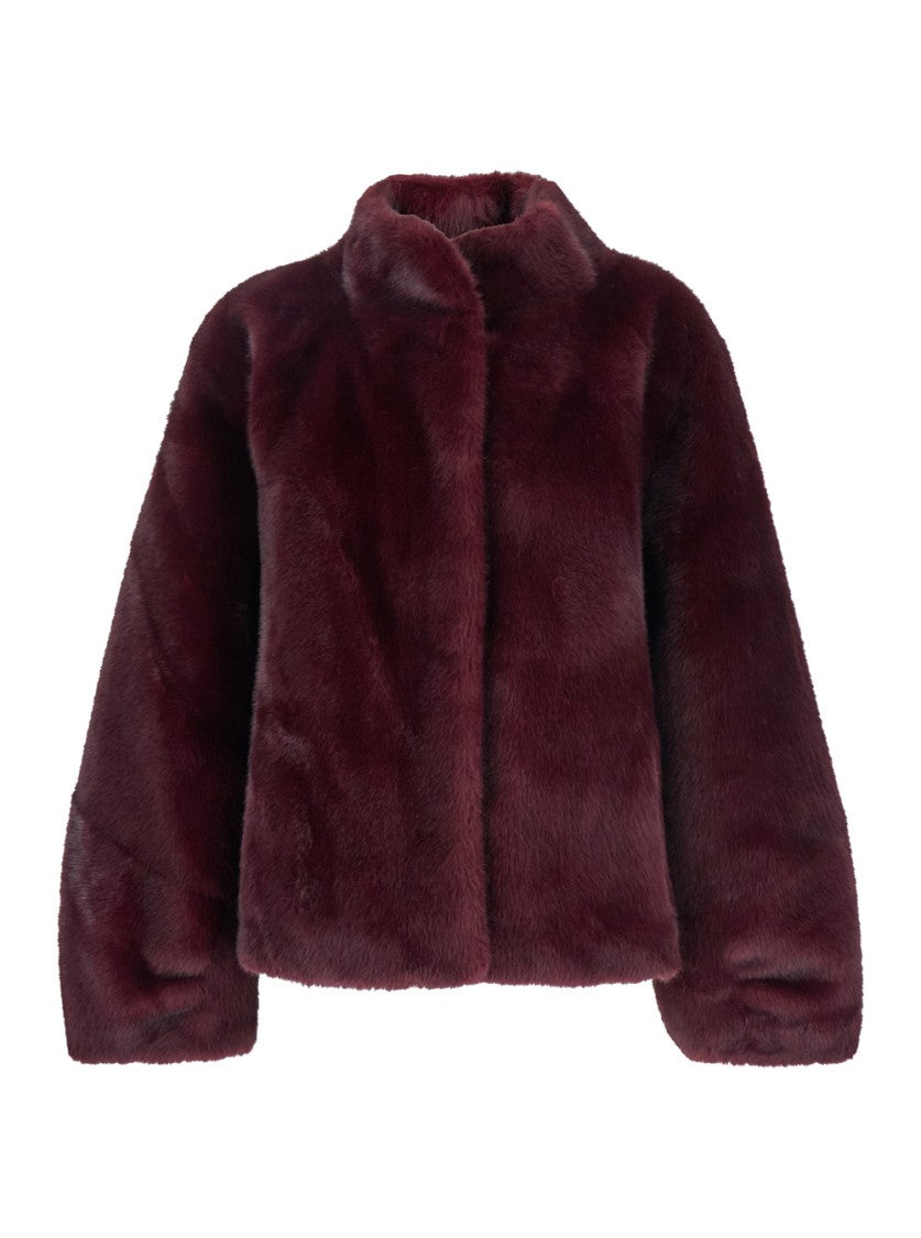 Plain Fake Mink Fur Jacket