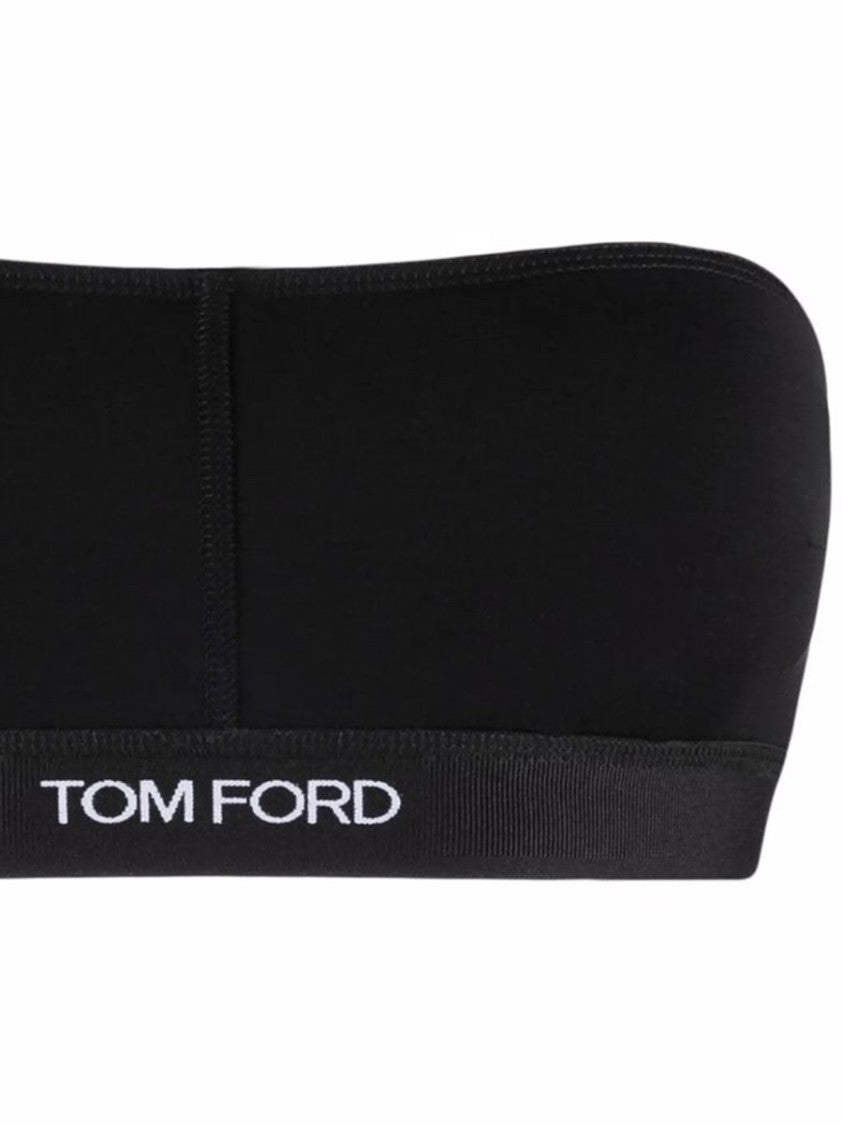 Tom Ford Seamless Black Bandeau With Subtle Logo Detail