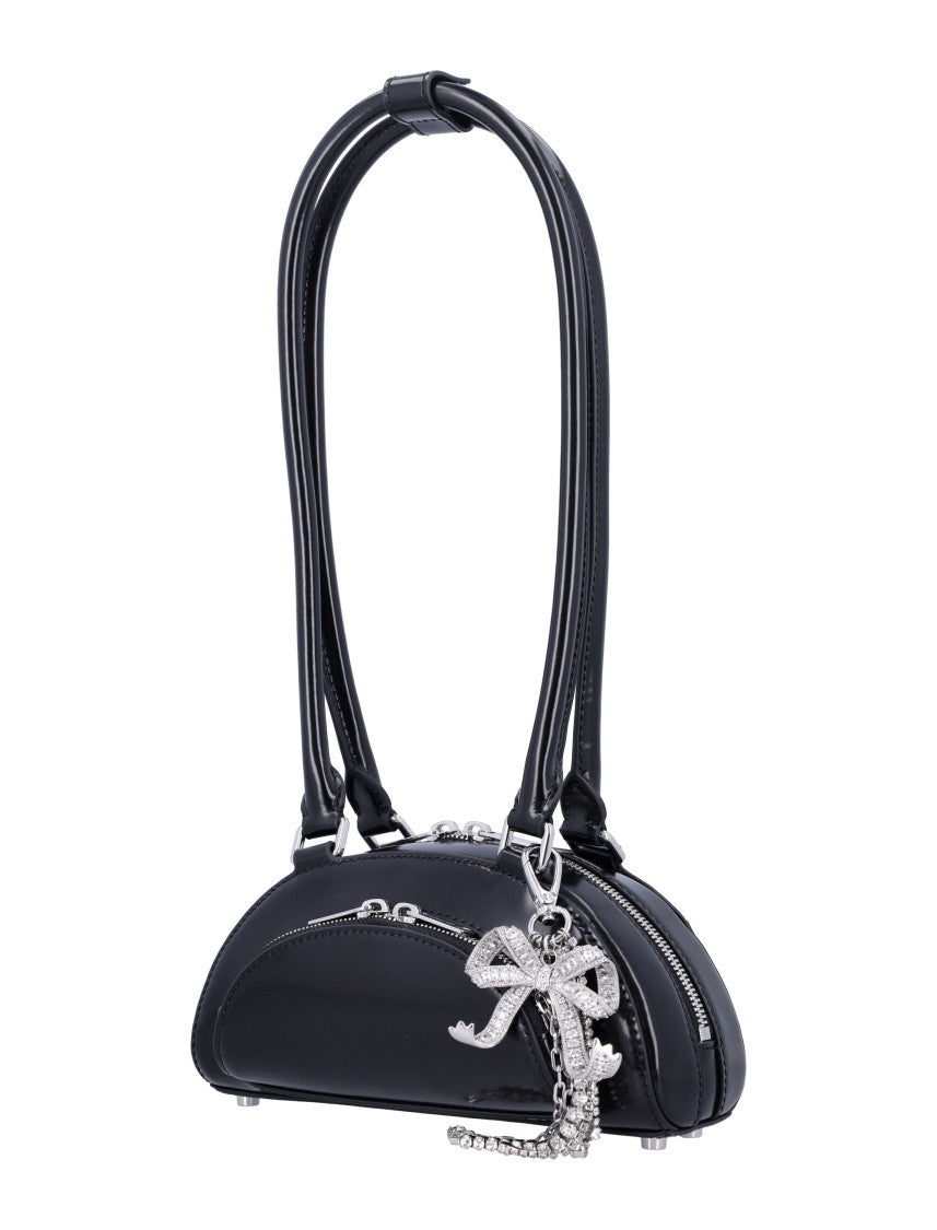 Self-Portrait Curved Charm Mini Shoulder Bag