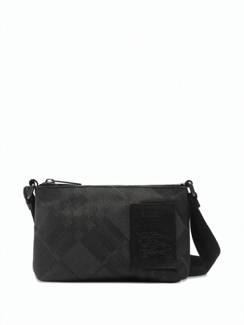 Burberry Rectangular Shoulder Bag With Embossed Logo