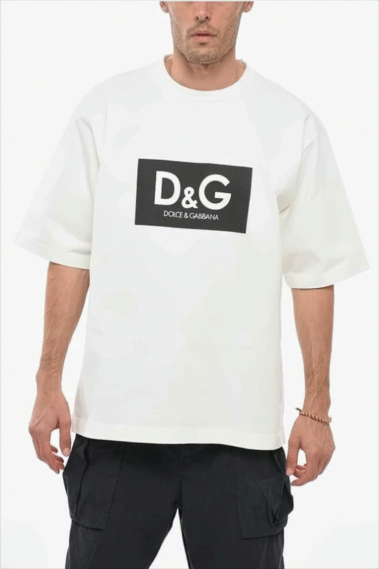 Dolce & Gabbana Short-Sleeved T-Shirt With Bold Graphic Logo