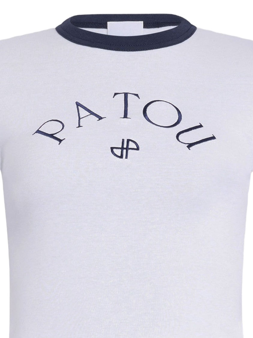Patou Cropped Short-Sleeve T-Shirt