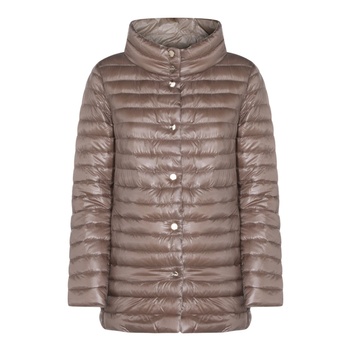 Herno Mid-Thigh Length Tailored Coat With Structured Collar