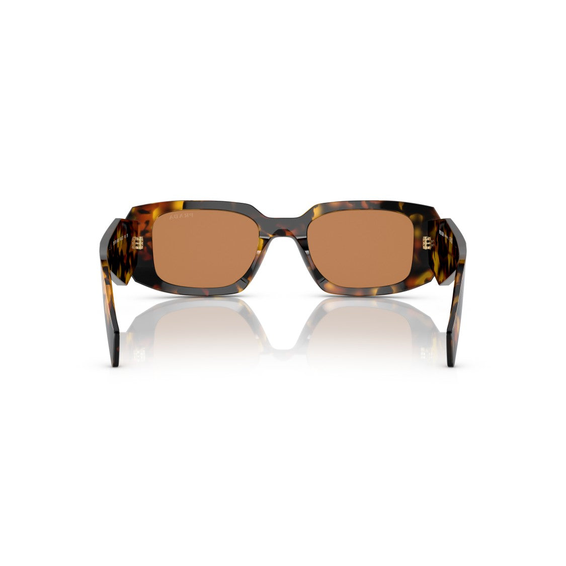 Prada 0Pr 17Ws Geometric Rectangular Tortoiseshell Sunglasses