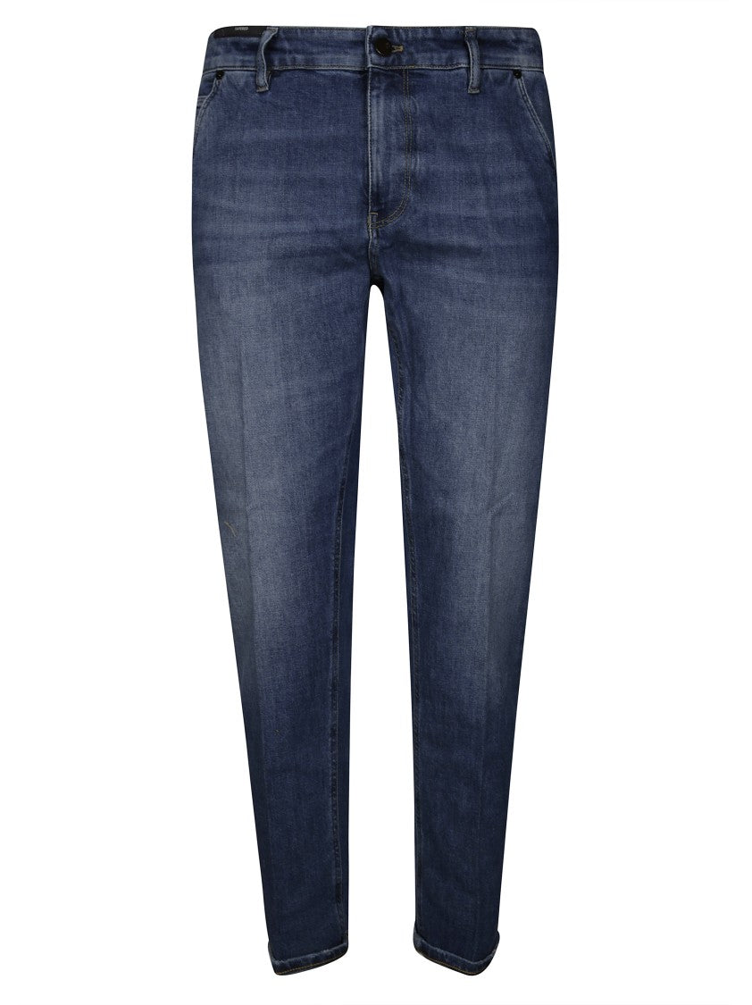 Pt05 Slim Fit Five-Pocket Denim Jeans In Dark Wash