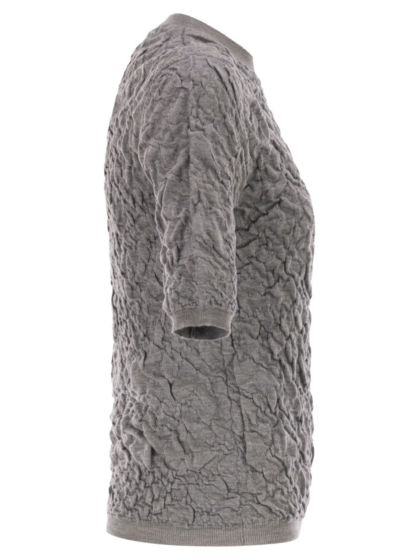 Fabiana Filippi Slim-Fit Jumper With Embossed Finish