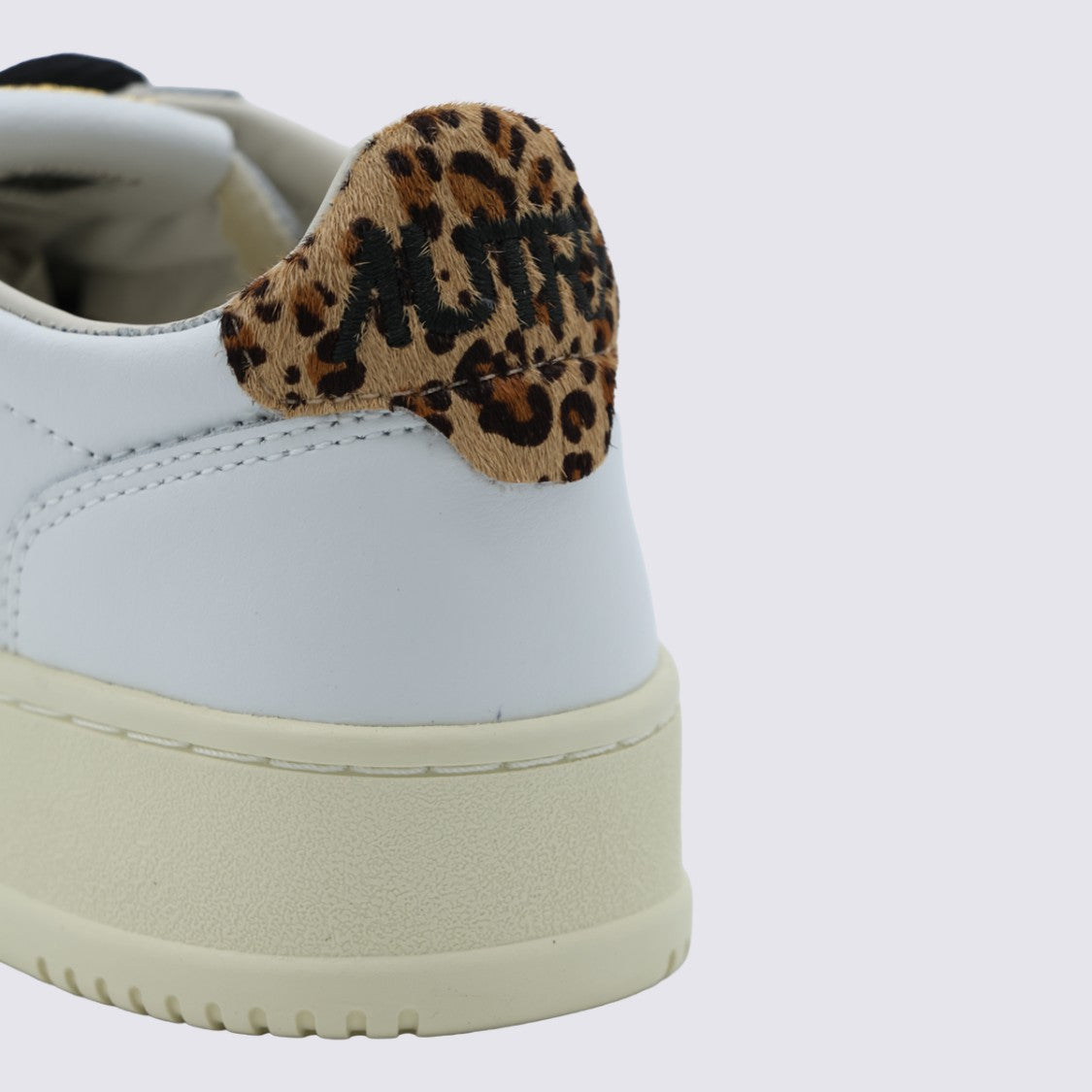 Autry Classic Low-Top Sneakers With Leopard Print Accents