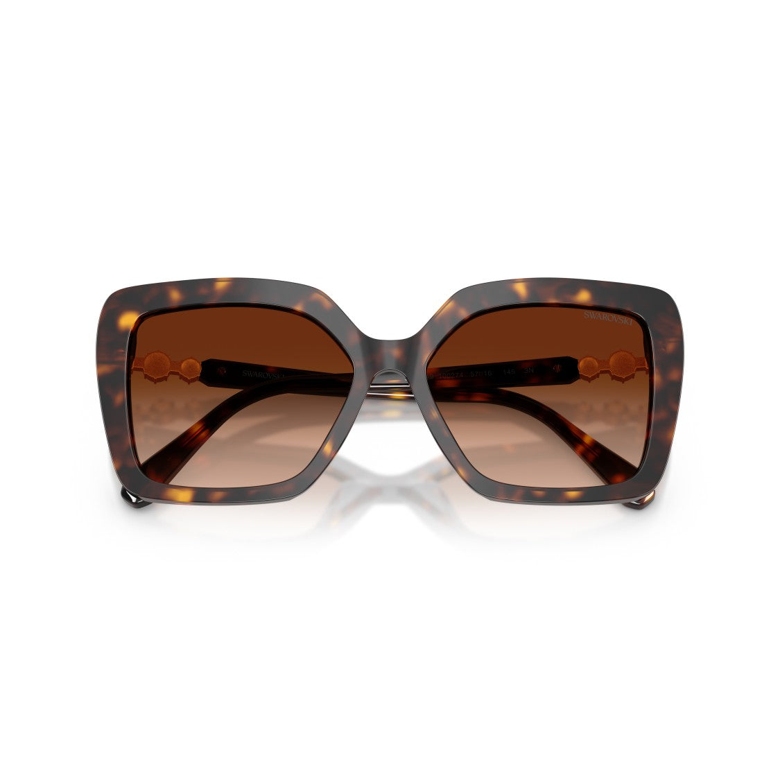 Swarovski 0Sk6049 Oversized Square Sunglasses With Tortoiseshell Pattern