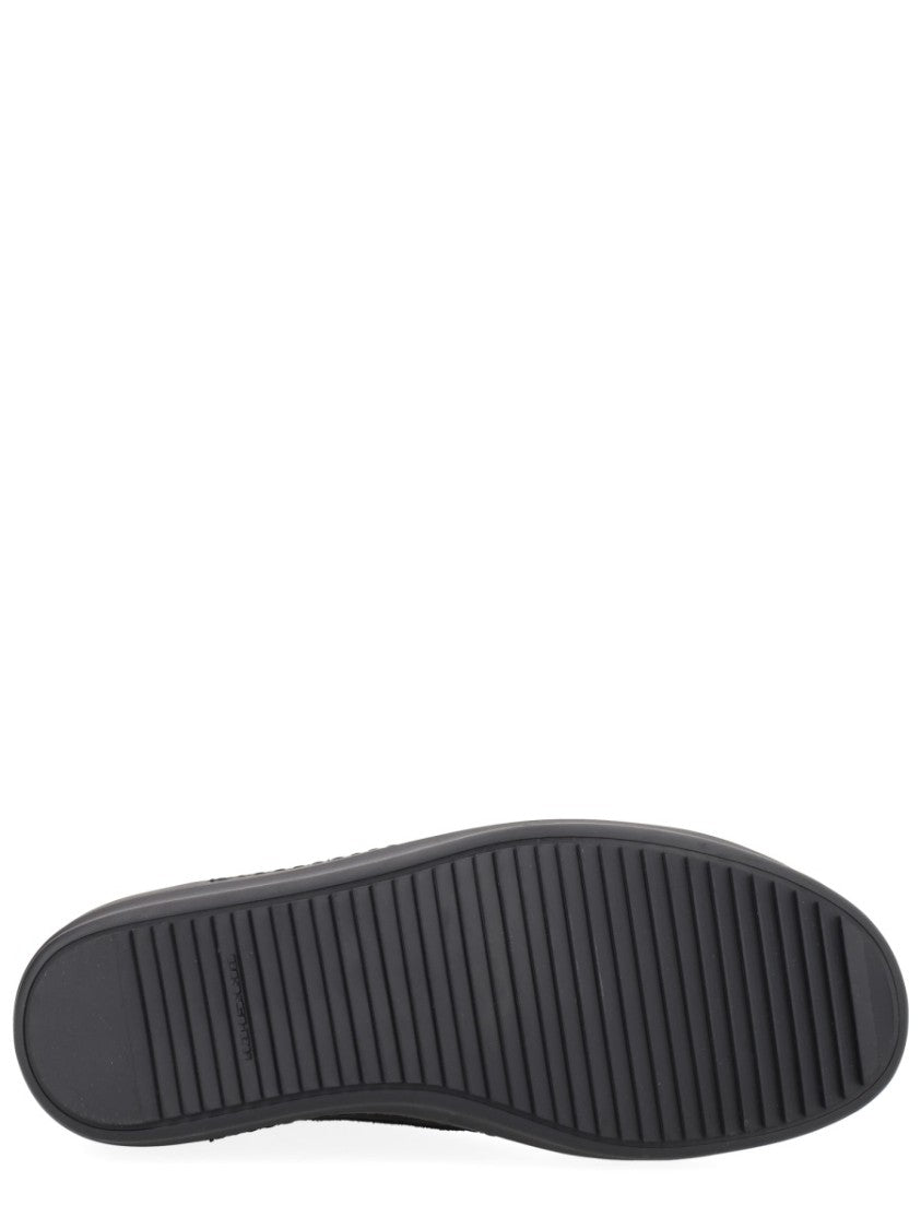Drkshdw By Rick Owens Black Laceless Vintage Sneaks Slip-On Sneakers