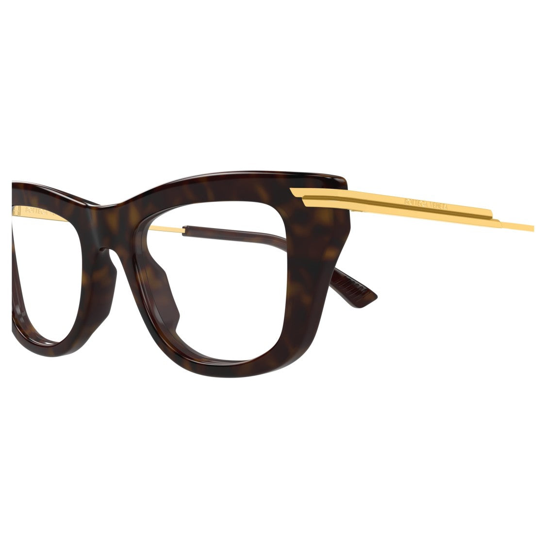 Bottega Veneta Bv1370o Angular Tortoiseshell Sunglasses