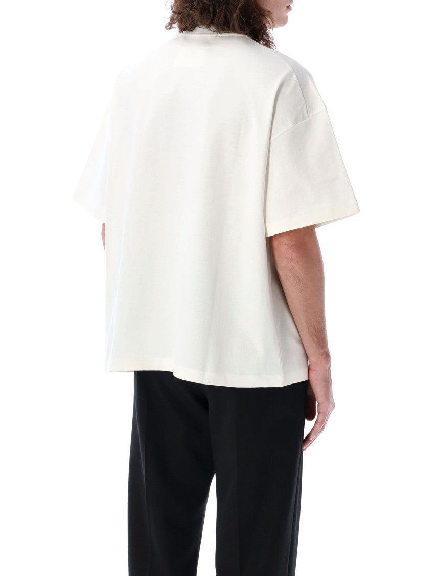 Jil Sander Porcelain Oversized Cotton Logo T-Shirt