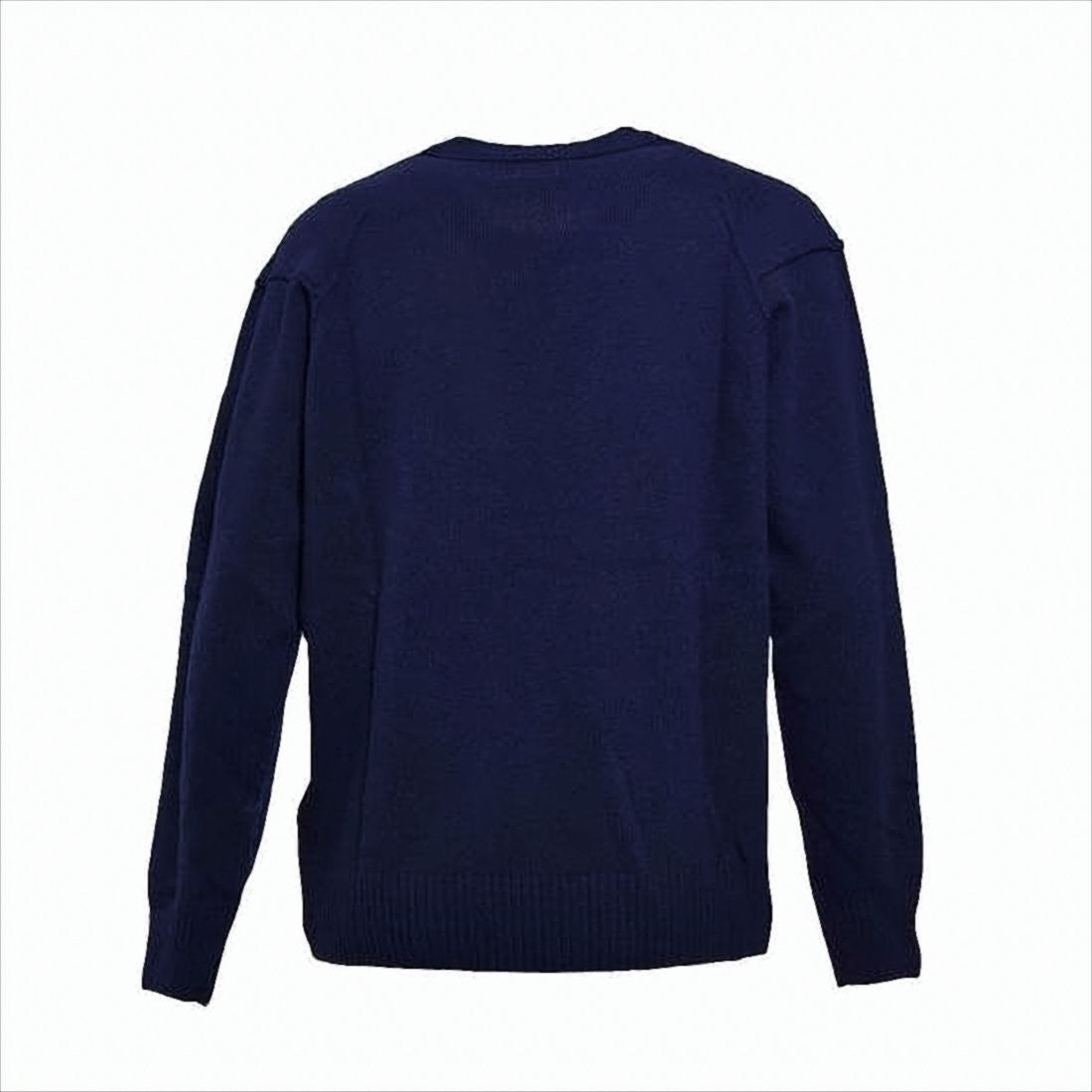 C.P. Company Deep Navy Knit Sweater With Signature Lens Detail