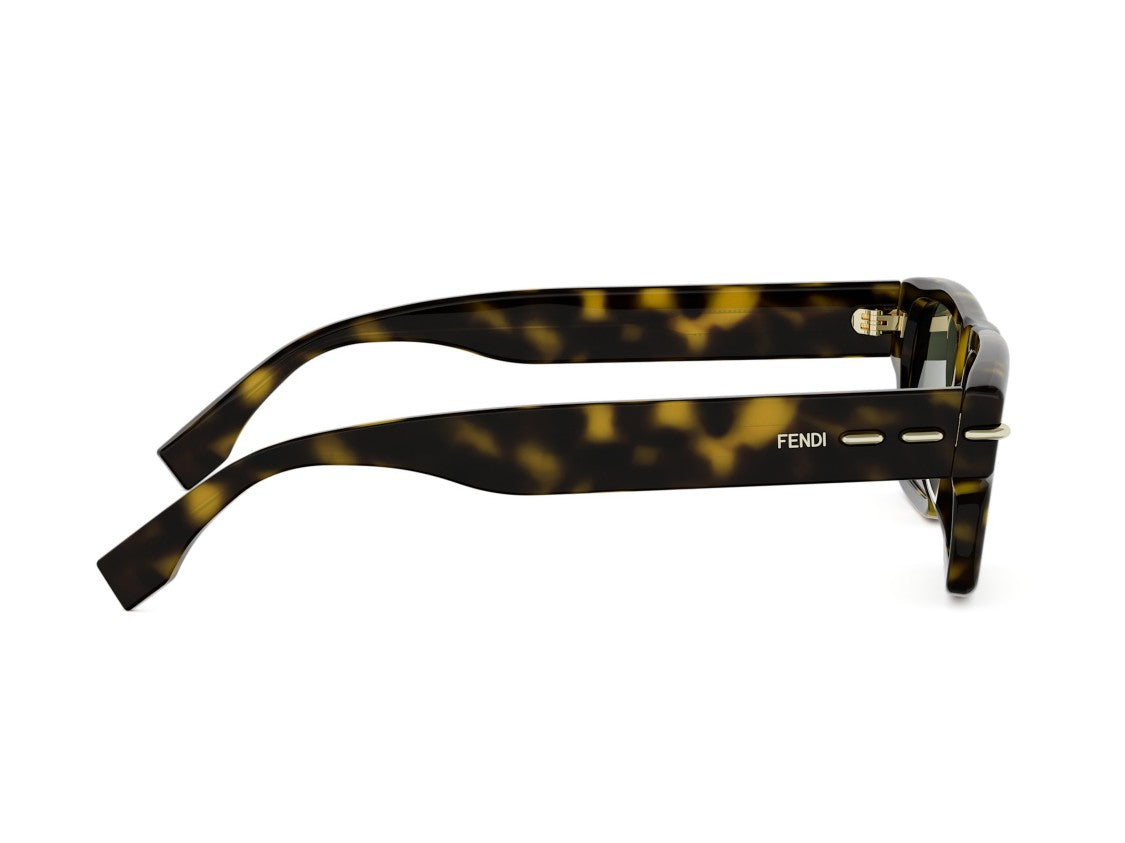 Fendi Fe40215i Oversized Square Tortoiseshell Sunglasses