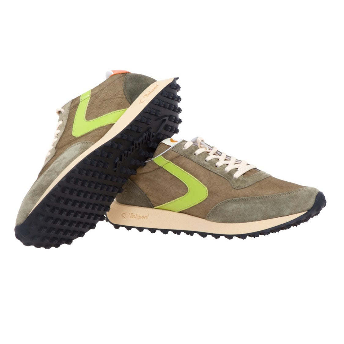 Valsport Brown Suede And Technical Fabric Sneakers