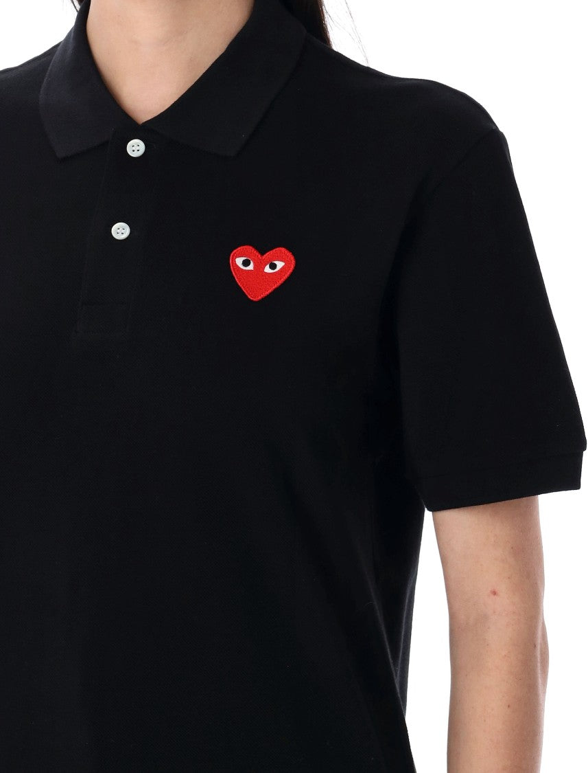 Comme Des Garçons Classic Polo Shirt With Iconic Heart Detail