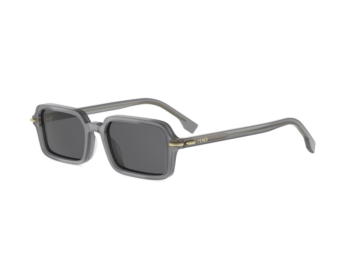 Fendi Fe40174i Gold Detail Oversized Square Sunglasses