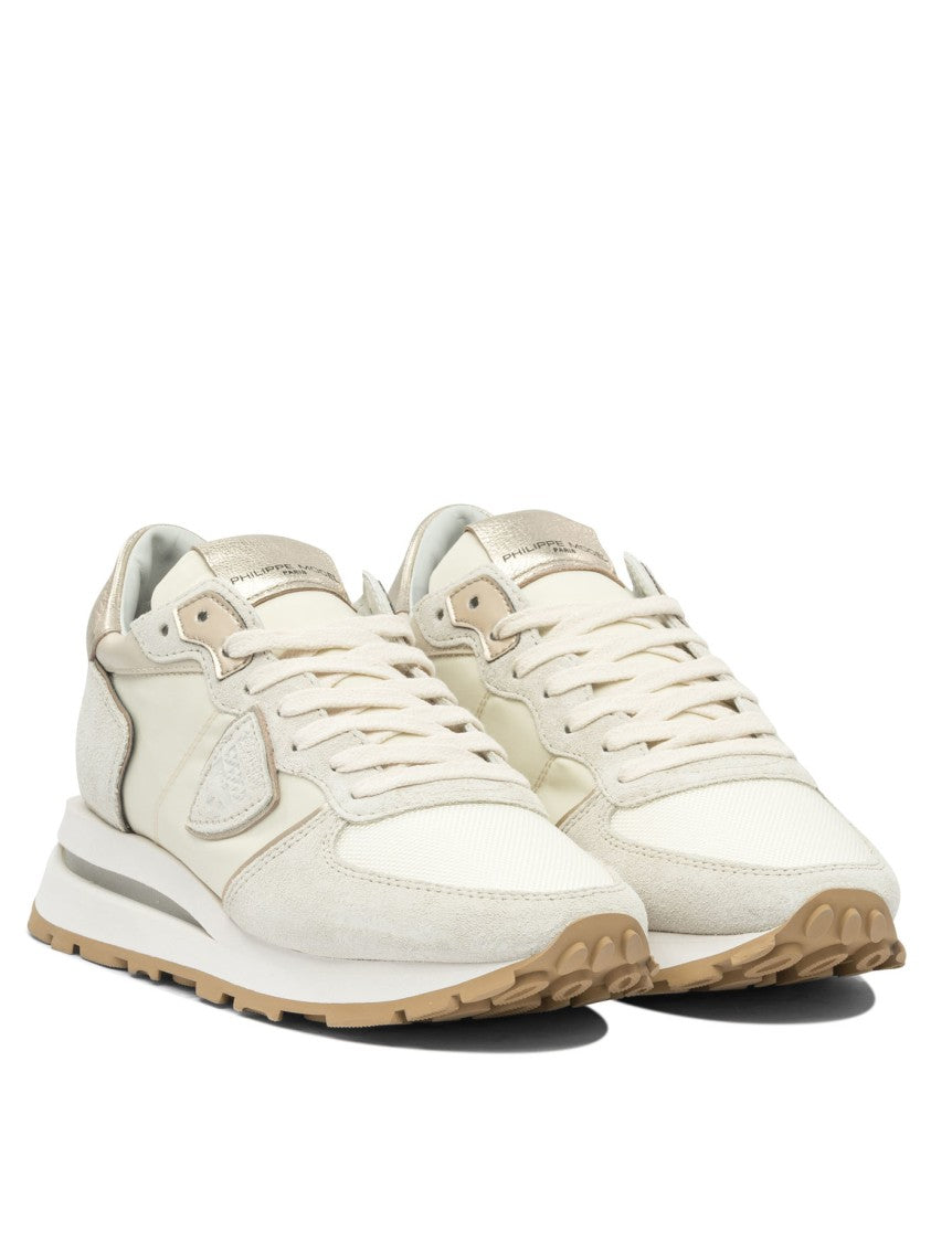 Philippe Model Paris Slip-On Sneakers With Suede And Mesh Design