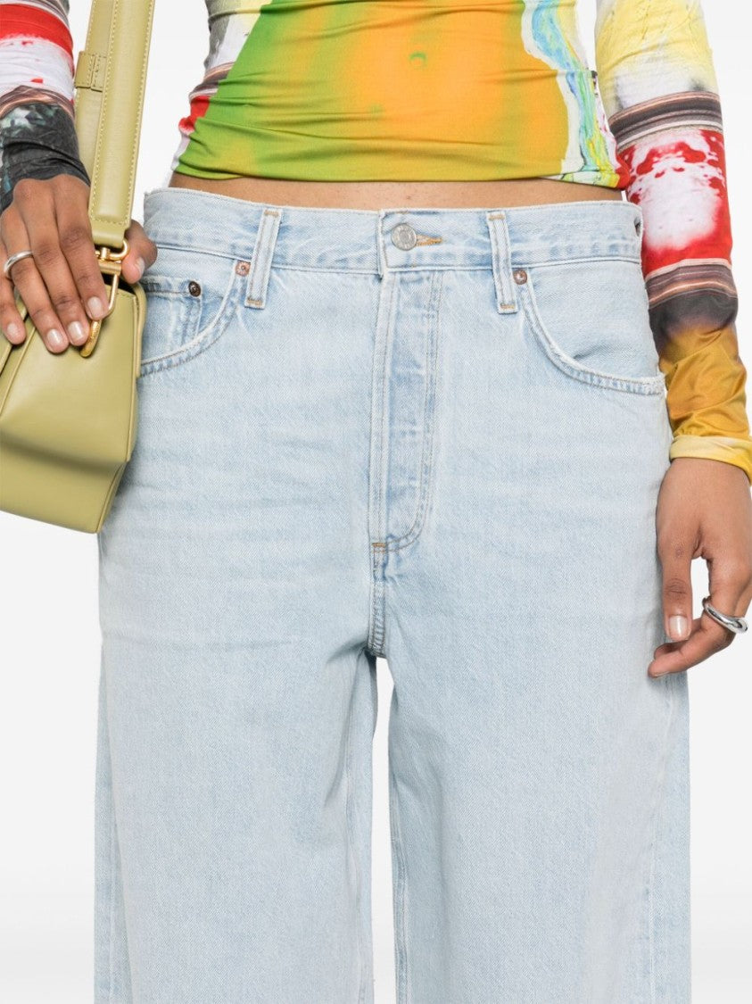 Agolde Low Slung Baggy Cotton Jeans