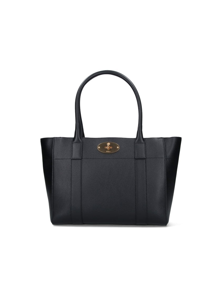 Mulberry Black Bayswater 9 To 5 Hammered Leather Tote Bag