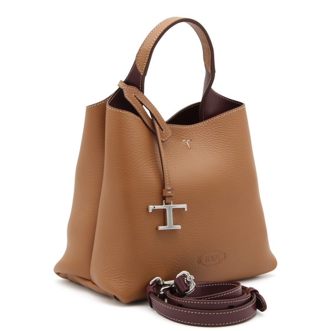 Tod's Beige Leather Tote Bag