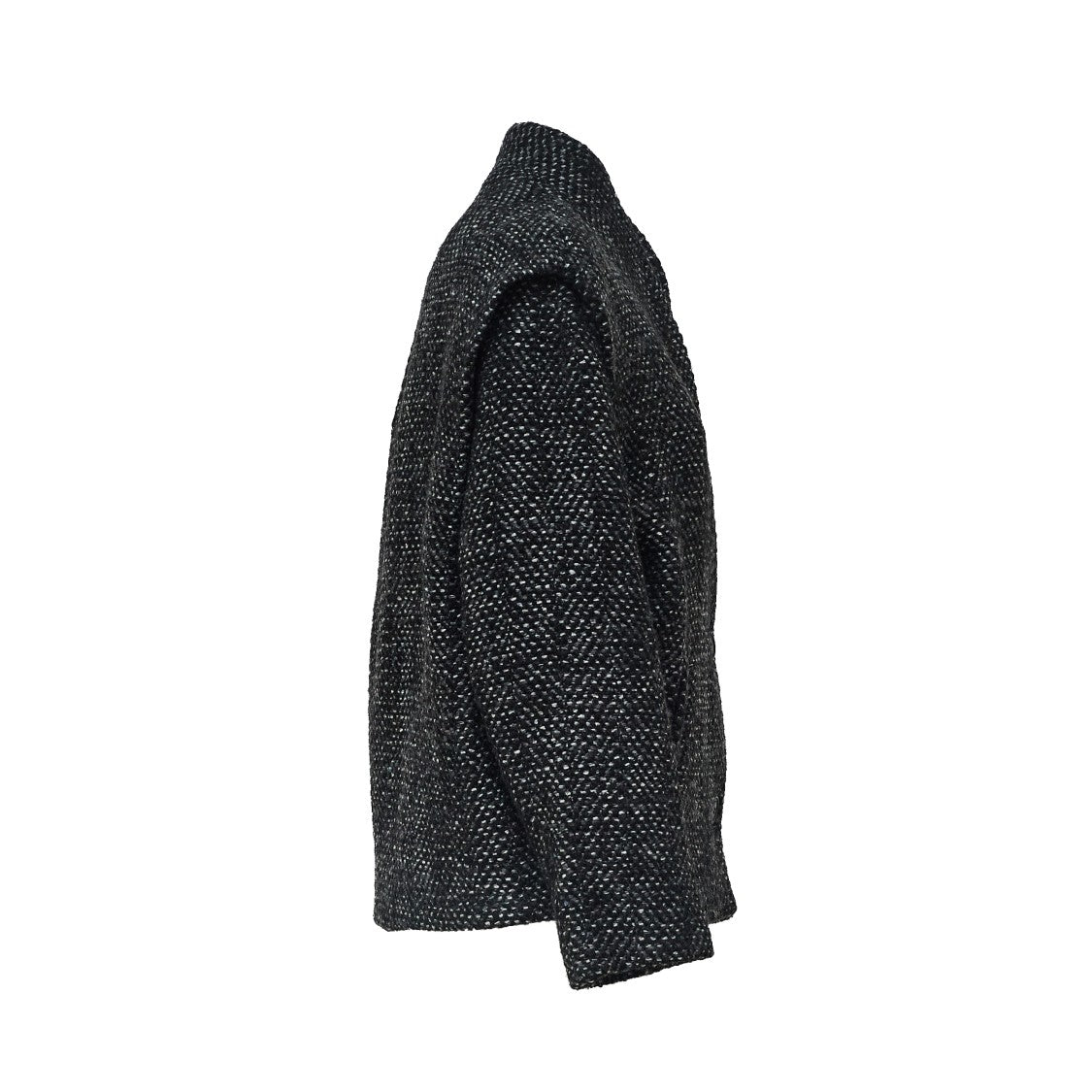 Isabel Marant Drogo Herringbone Collarless Wool-Blend Jacket