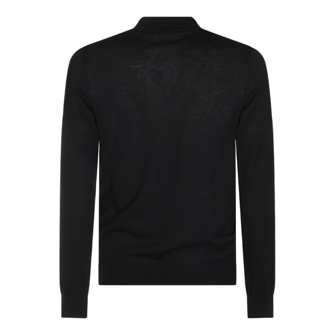 Lisa Yang Fine Knit Collar Detail Long-Sleeve Sweater