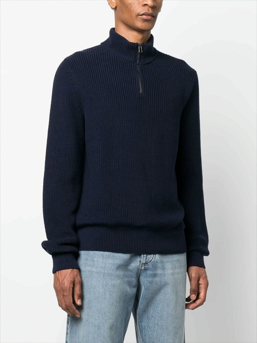 A.P.C. Ribbed Knit Turtleneck Sweater