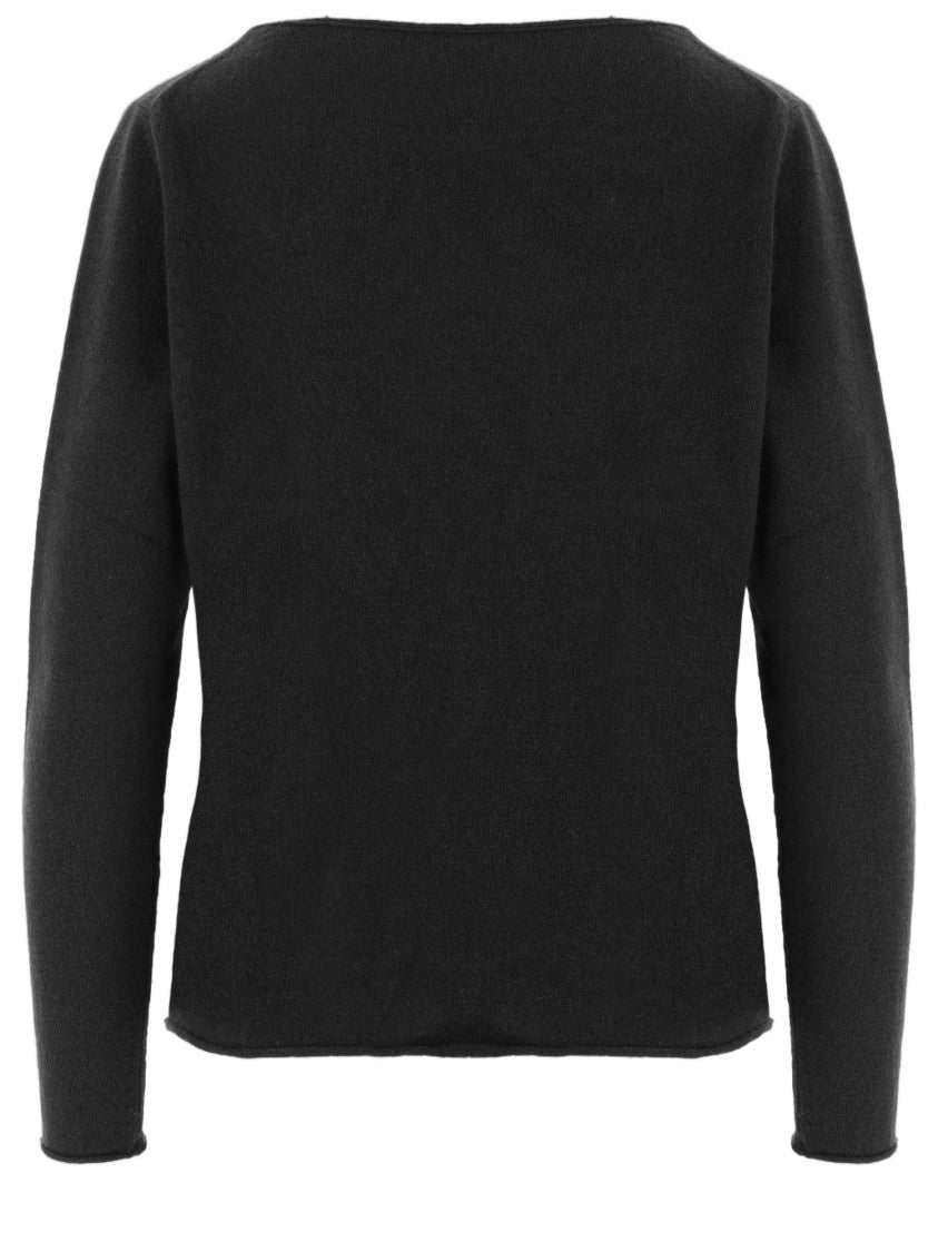 Allude Cashmere Sweater With Round Neckline And Long Sleeves