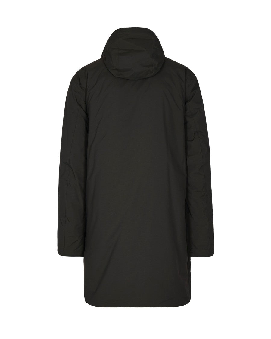 K-Way Nylon Ottoman Warm Casual Jacket With Adjustable Hood