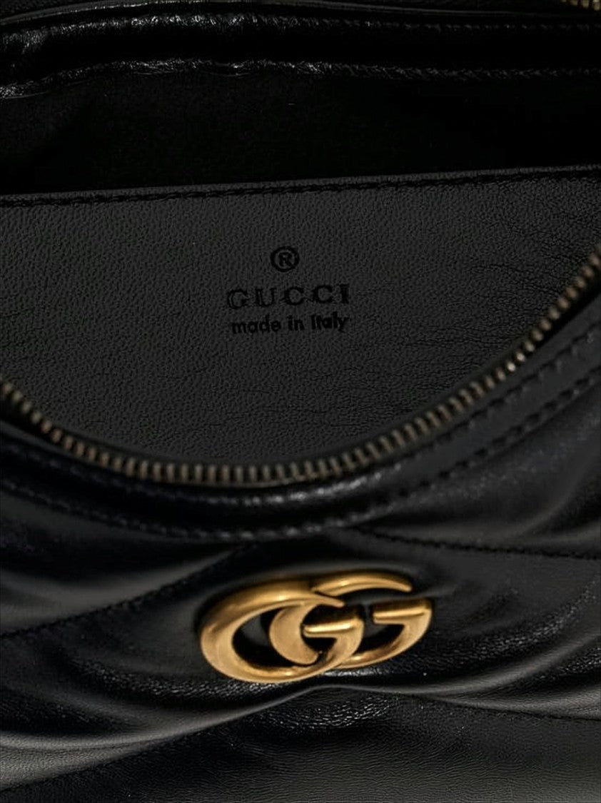 Gucci Chevron-Quilted Leather Shoulder Bag