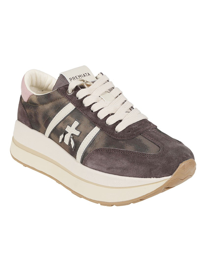 Premiata Bethcoin Suede Mesh Sneakers