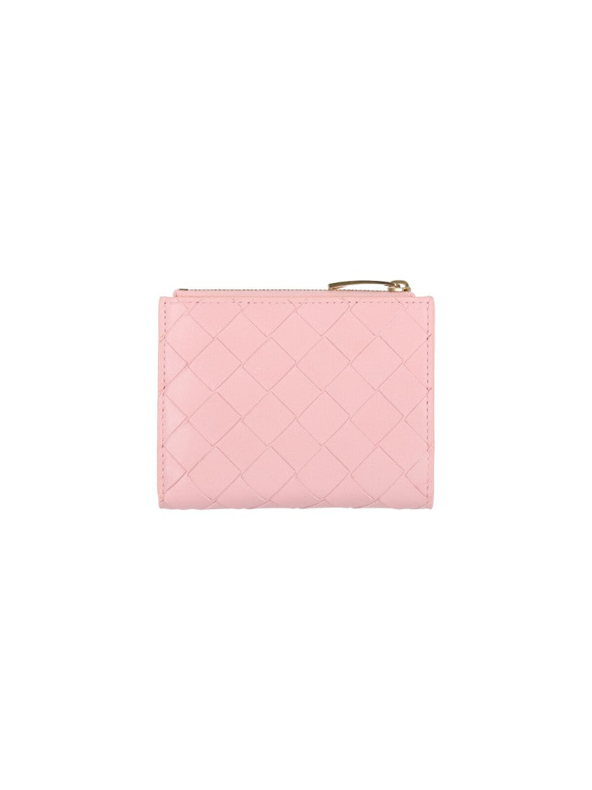 Bottega Veneta Small Bi-Fold Wallet – Pink