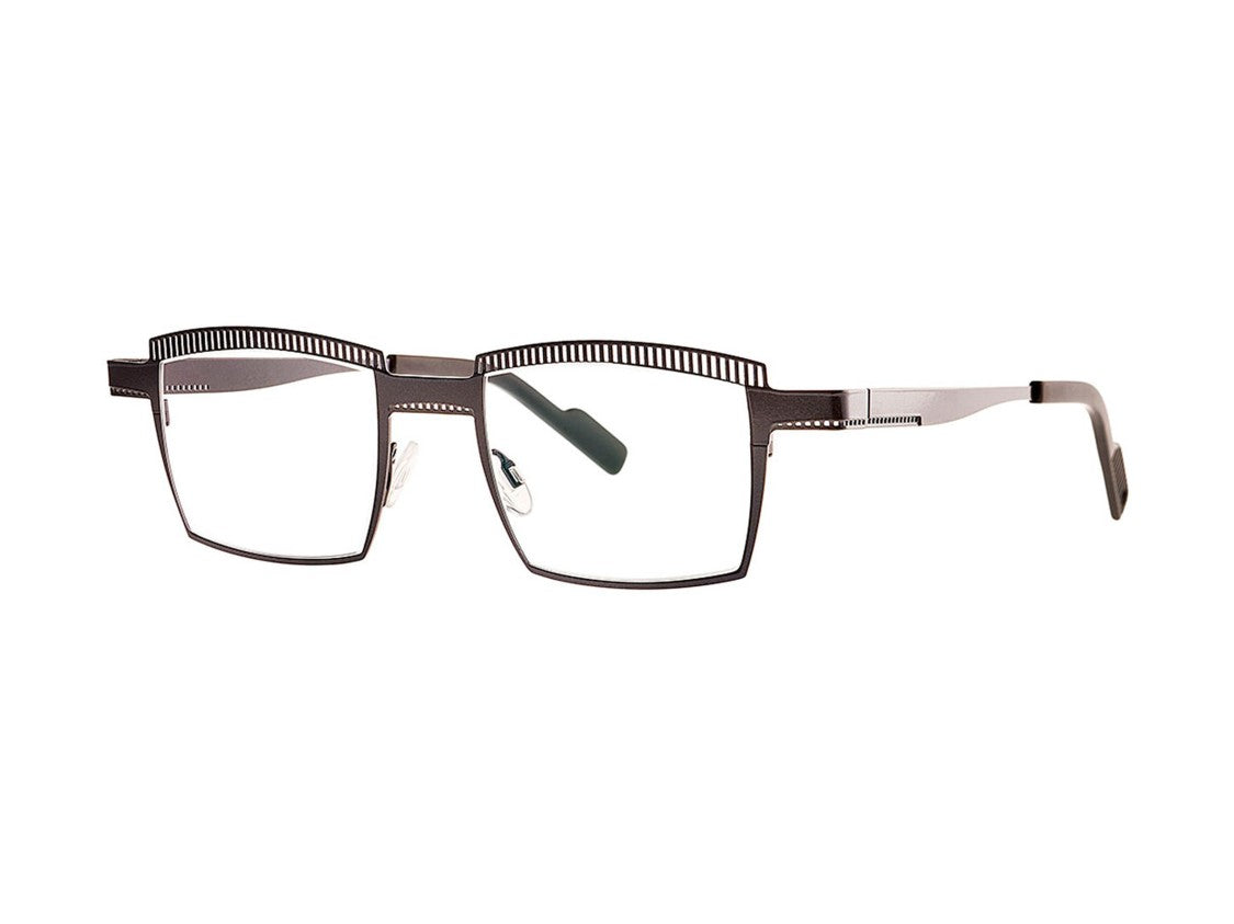 Theo Crayon Striped Square Eyeglasses