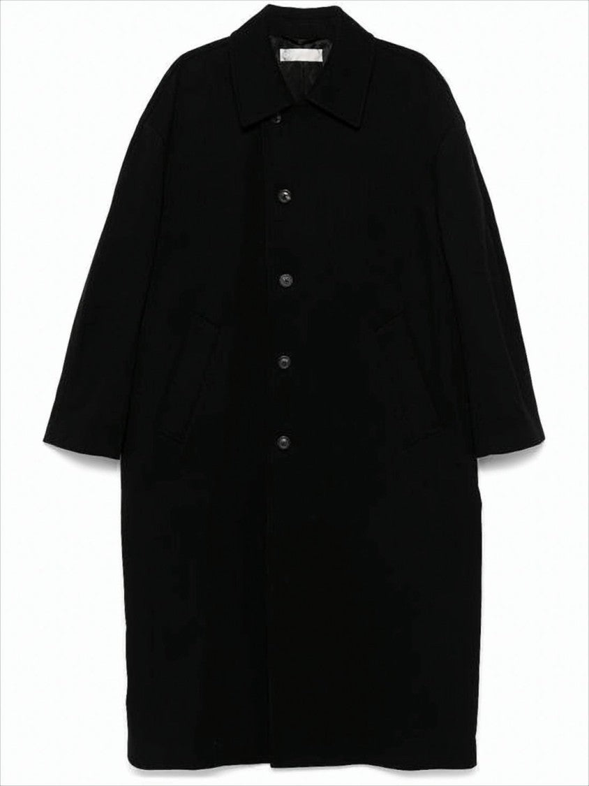 Our Legacy Long Structured Our Legacy Coat With Classic Collar And Button Closure