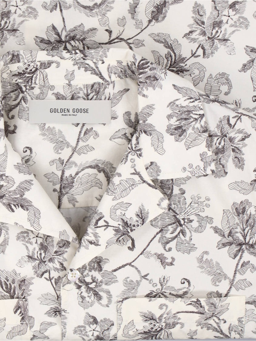 Golden Goose Crisp White Button-Down Shirt With Structured Collar