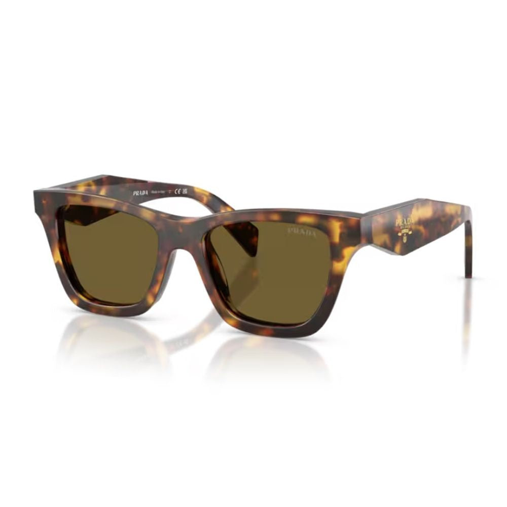 Prada Pr C07s Square Honey-Tortoiseshell Acetate Prada Sunglasses