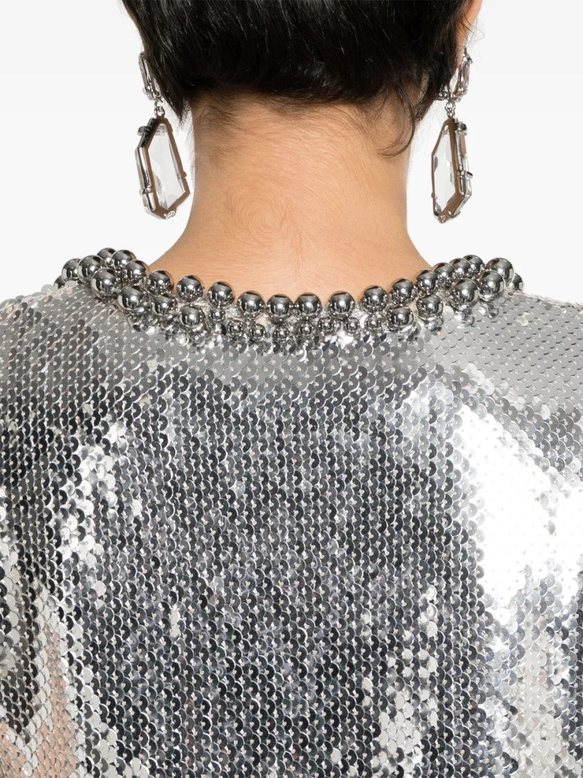 Paco Rabanne Fitted Neutral Sleek Minimalist Design Top