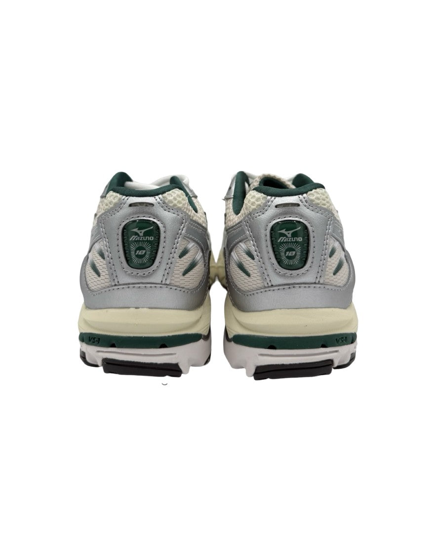 Mizuno Breathable Grey Mesh Athletic Sneakers With Cushioned Sole